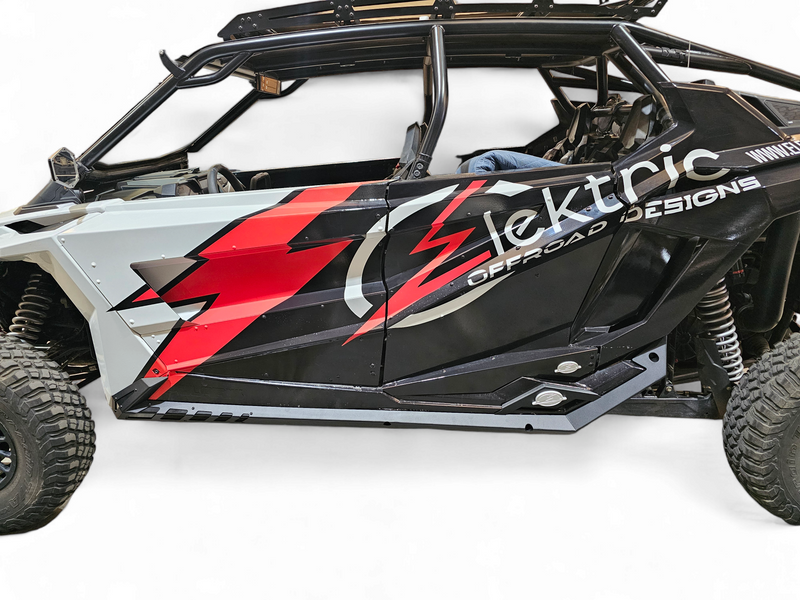 Polaris RZR Pro R Rocker Guards - Elektric Off Road - Volt - Hammer Black - `20-`25